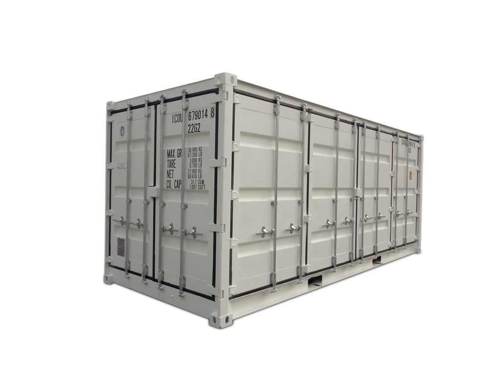 Container 20 Fuß High Cube Open Side - Erste Reise