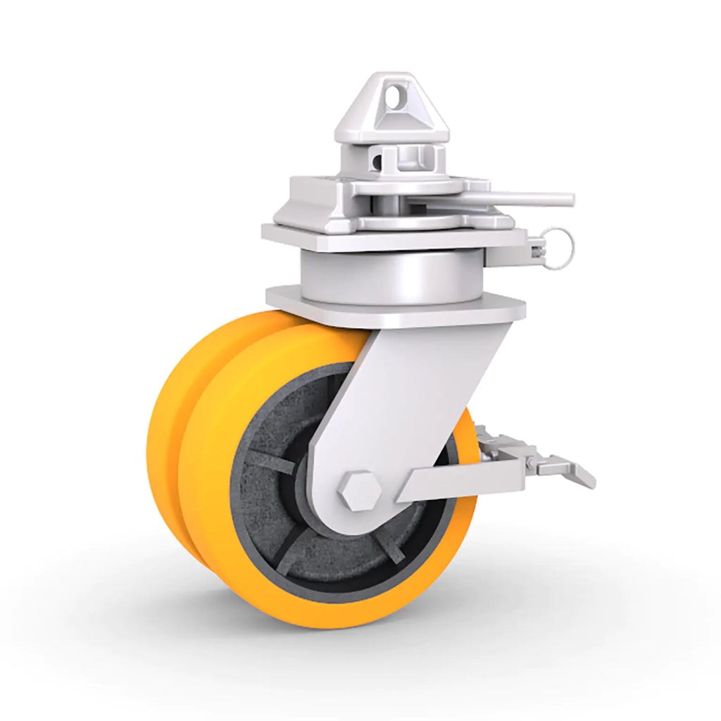 Lenkrollen für Container-Räder, Ø 252 mm – 4er-Set