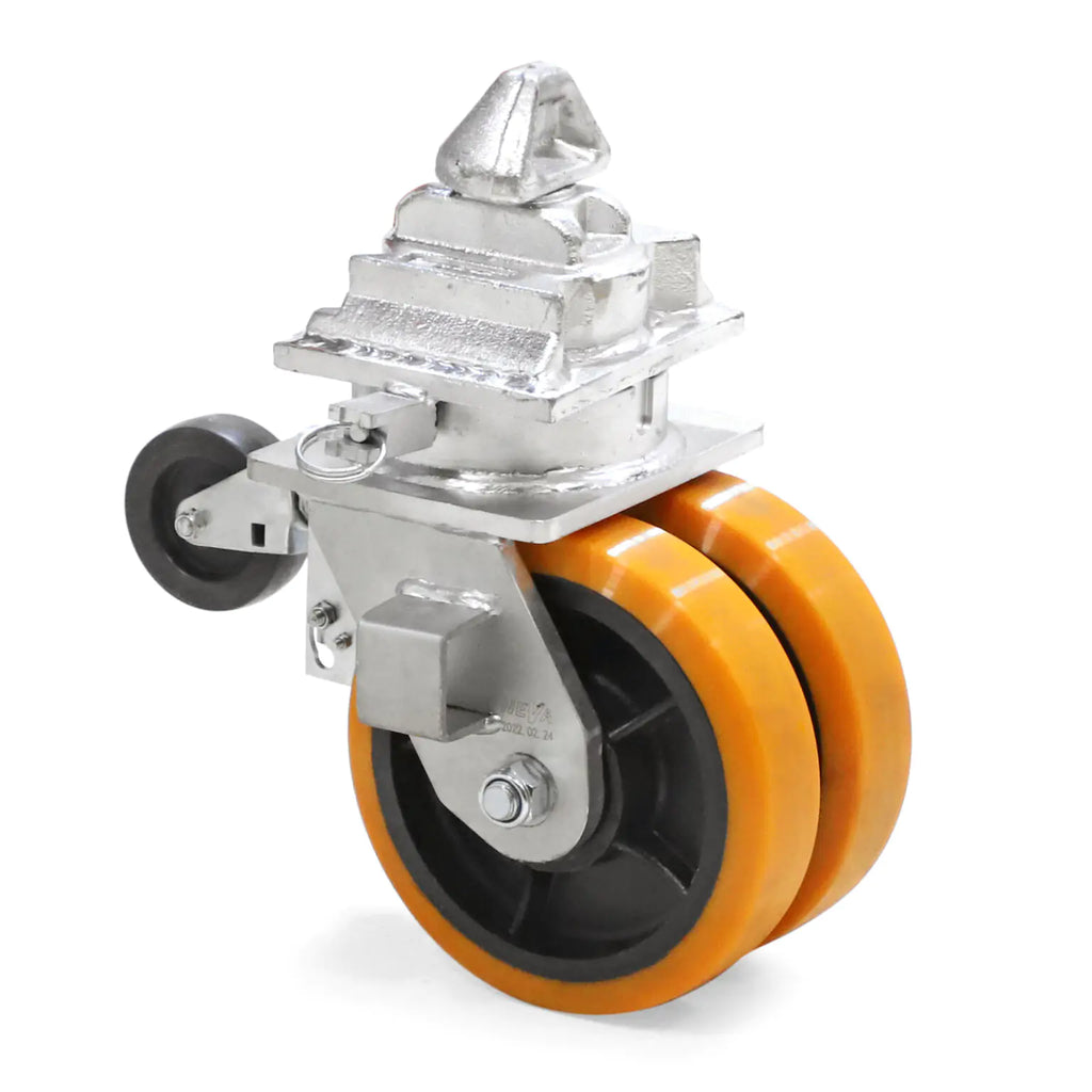 Lenkrollen für Container-Räder, Ø 252 mm – 4er-Set