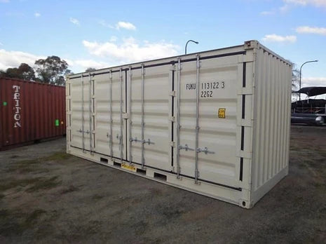 Container 20 Fuß High Cube Open Side - Erste Reise